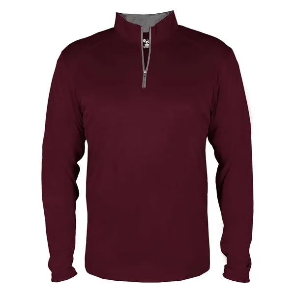 Youth quarter zip pullover with contrasting zipper... from ASI 84358 S&S Activewear