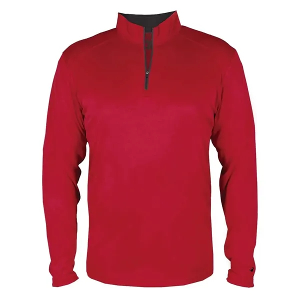 Youth quarter zip pullover with contrasting zipper... from ASI 84358 S&S Activewear