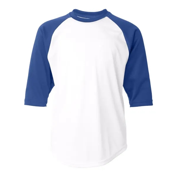 Three-quarter raglan sleeve baseball t-shirt... from ASI 84358 S&S Activewear