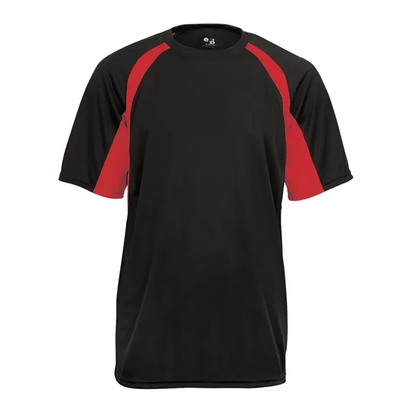 Short sleeve youth shirt with contrast panel... from ASI 84358 S&S Activewear