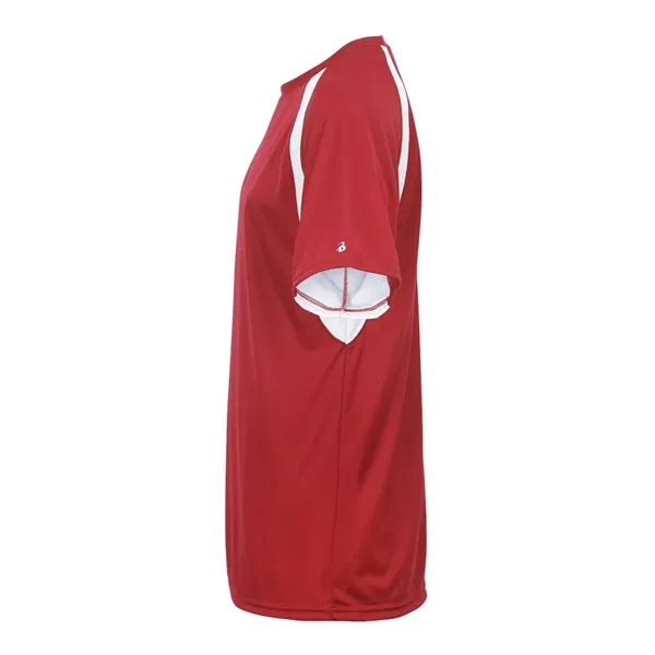 Short sleeve youth shirt with contrast panel... from ASI 84358 S&S Activewear