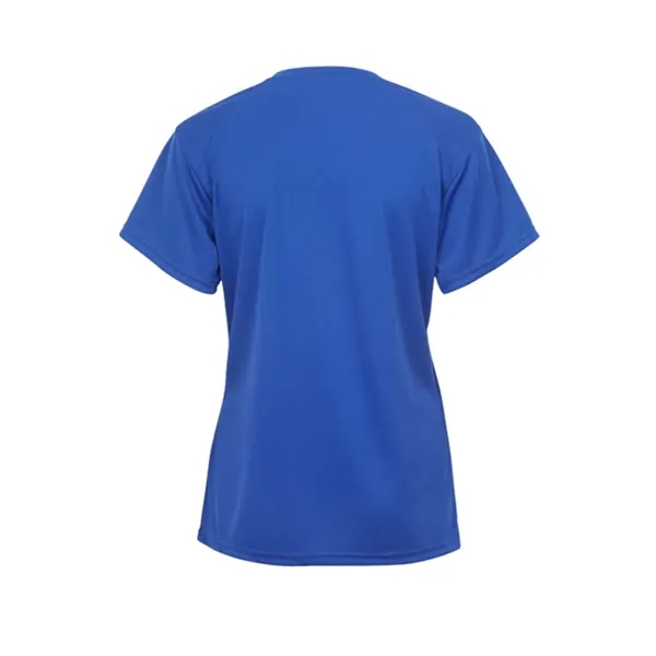 Girl's 100% polyester V-neck t-shirt... from ASI 84358 S&S Activewear