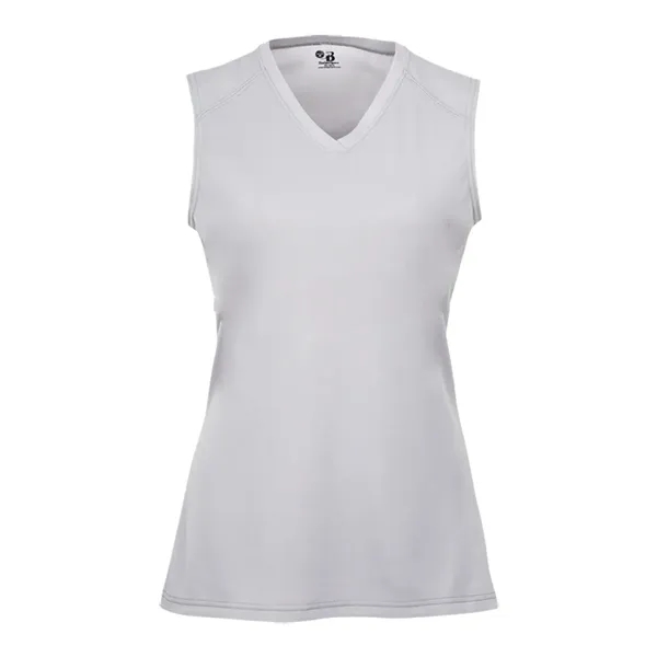Girl's sleeveless V-neck t-shirt... from ASI 84358 S&S Activewear