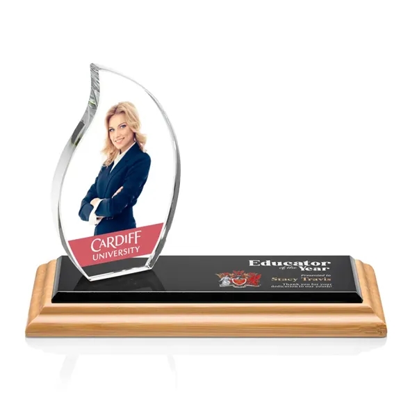 The Northam Flame VividPrint™ features a 4.5" Starfire Crystal Flame mounted... from ASI 84592 St Regis Group / St Regis