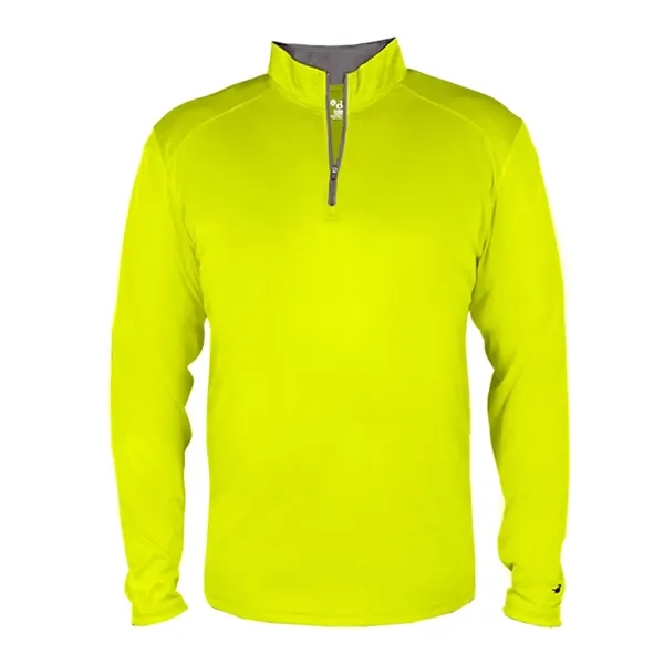 Quarter zip pullover with contrasting inner collar... from ASI 84358 S&S Activewear