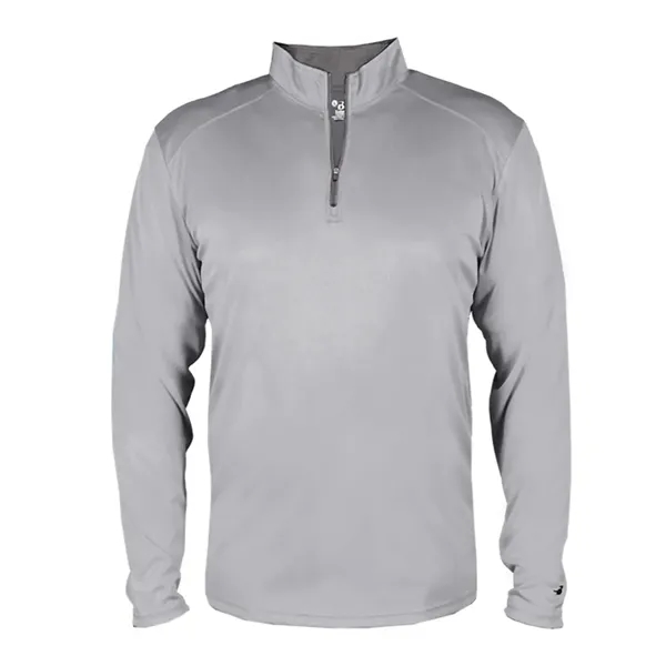 Quarter zip pullover with contrasting inner collar... from ASI 84358 S&S Activewear