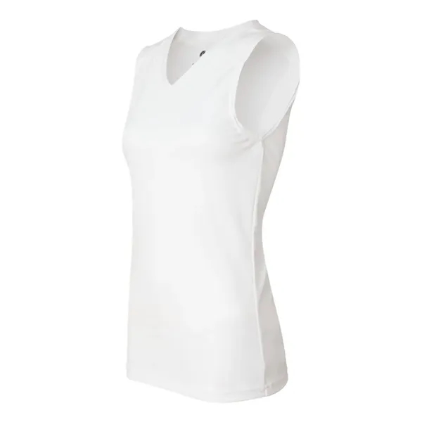 Women's sleeveless sporty t-shirt with moisture management fabric. Blank product.... from ASI 84358 S&S Activewear