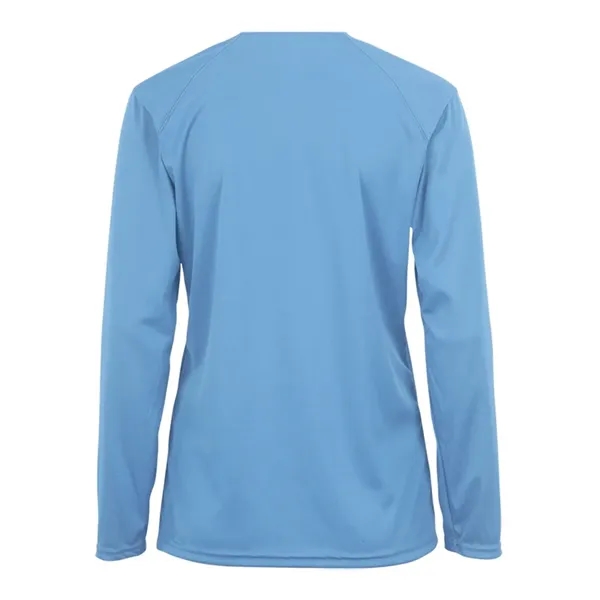 Women's long sleeve t-shirt with moisture management fabric. Blank product.... from ASI 84358 S&S Activewear