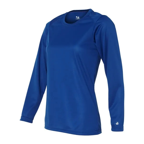 Women's long sleeve t-shirt with moisture management fabric. Blank product.... from ASI 84358 S&S Activewear