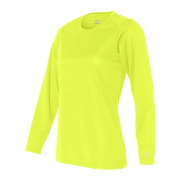 Women's long sleeve t-shirt with moisture management fabric. Blank product.... from ASI 84358 S&S Activewear
