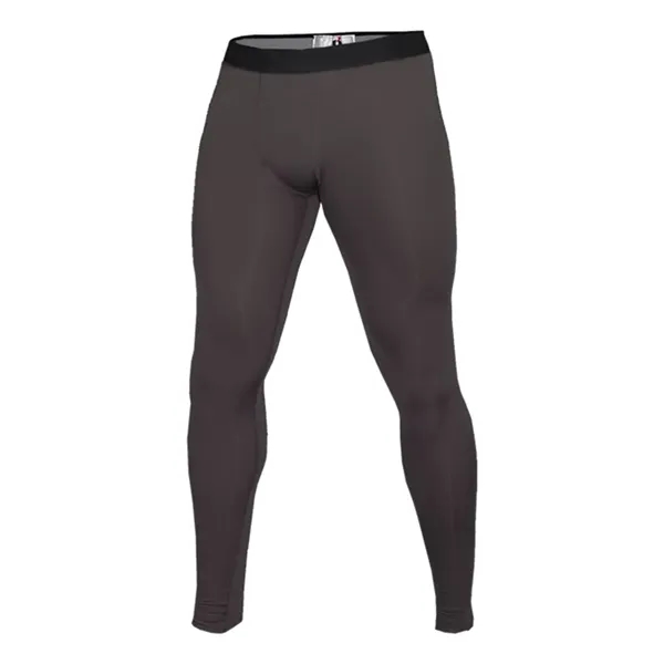 Full length compression tight made of polyester and spandex with moisture... from ASI 84358 S&S Activewear