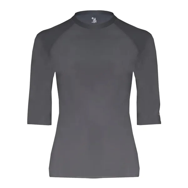 Half-sleeve compression crew neck T-shirt made of polyester/spandex with moisture management.... from ASI 84358 S&S Activewear