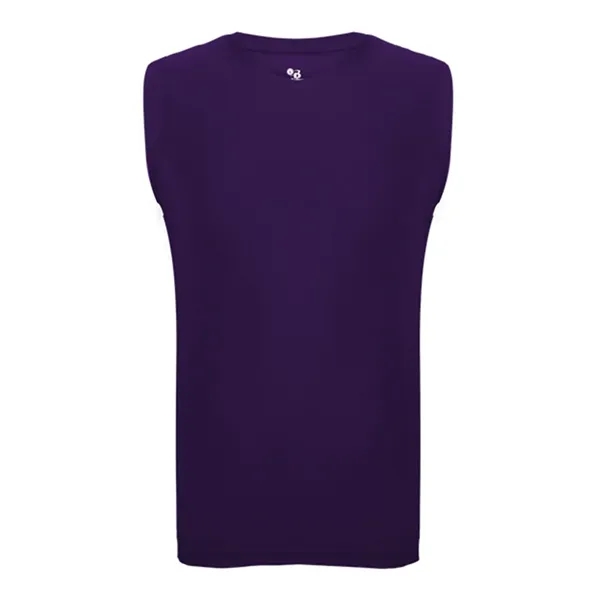 Sleeveless compression tee with stretch body fit, self-fabric collar, and double-needle... from ASI 84358 S&S Activewear