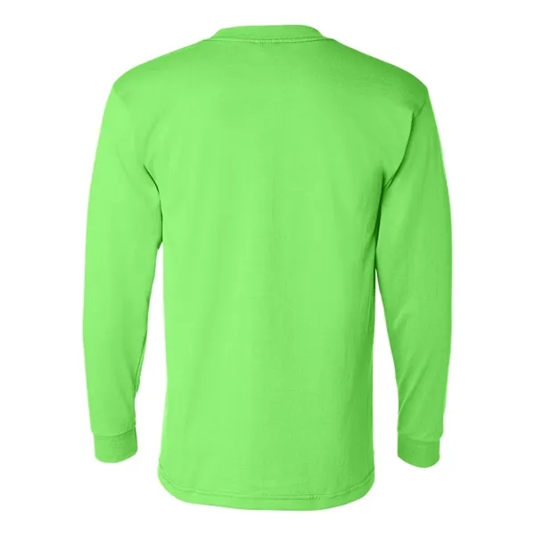 USA Made 50/50 Long Sleeve T-Shirt with a Pocket... from ASI 84358 S&S Activewear