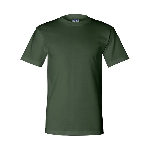 Adult pre-shrunk 100% cotton short sleeve t-shirt, union made. Blank product.... from ASI 84358 S&S Activewear