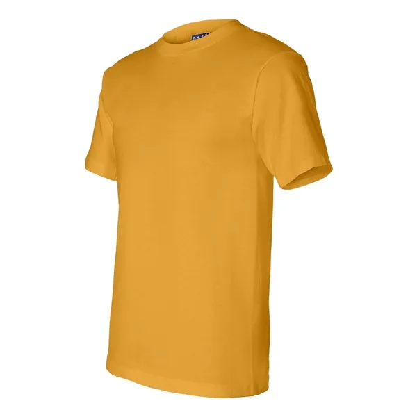 Adult pre-shrunk 100% cotton short sleeve t-shirt, union made. Blank product.... from ASI 84358 S&S Activewear