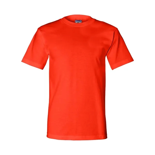 Adult pre-shrunk 100% cotton short sleeve t-shirt, union made. Blank product.... from ASI 84358 S&S Activewear