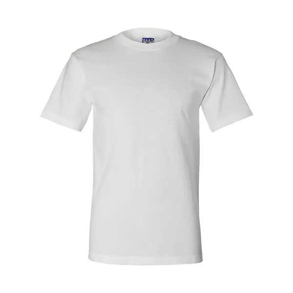 Adult pre-shrunk 100% cotton short sleeve t-shirt, union made. Blank product.... from ASI 84358 S&S Activewear