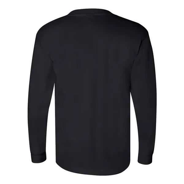 Adult pre-shrunk 100% cotton long sleeve t-shirt with a pocket, union... from ASI 84358 S&S Activewear