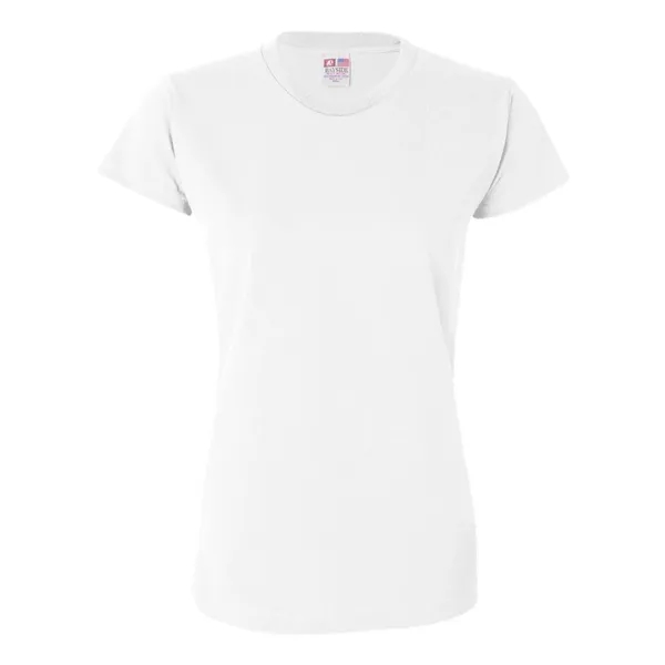 Women's USA made 6.1 oz preshrunk 100% heavyweight cotton t-shirt. Blank... from ASI 84358 S&S Activewear