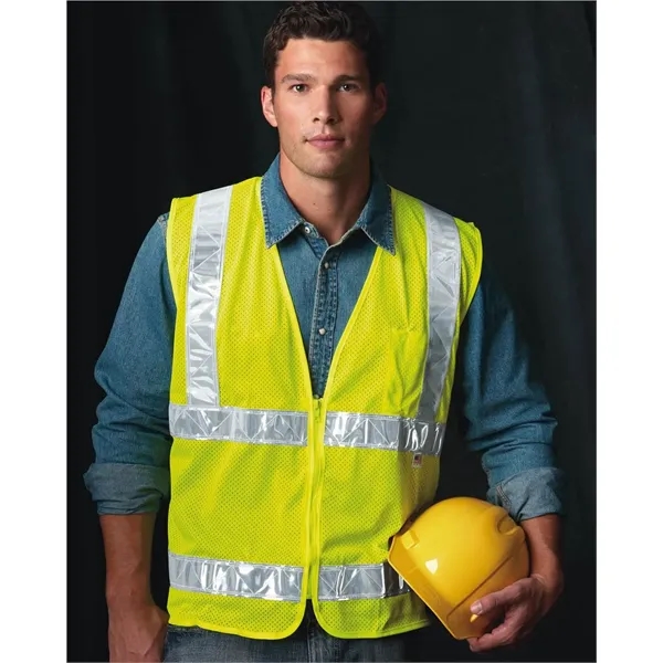 USA Made Mesh Safety Vest... from ASI 84358 S&S Activewear