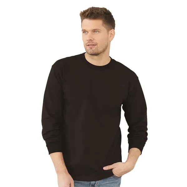 Adult pre-shrunk 100% cotton USA made long sleeve t-shirt. Blank product.... from ASI 84358 S&S Activewear