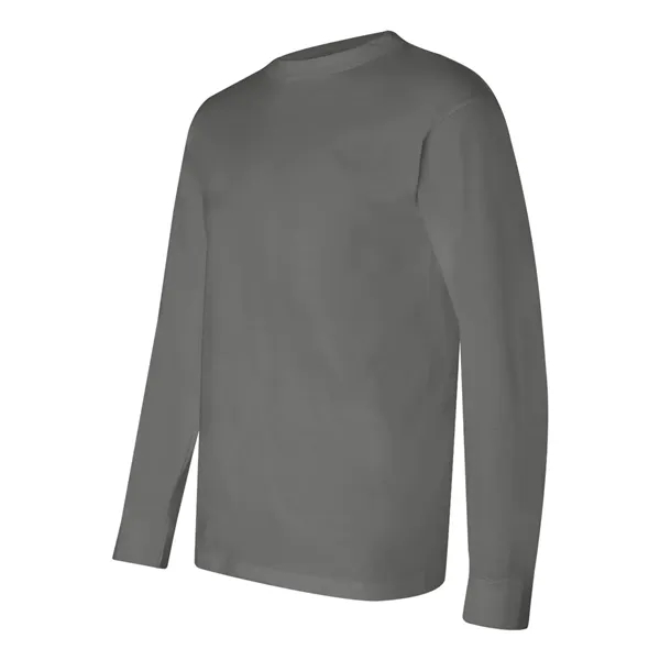 Adult pre-shrunk 100% cotton USA made long sleeve t-shirt. Blank product.... from ASI 84358 S&S Activewear