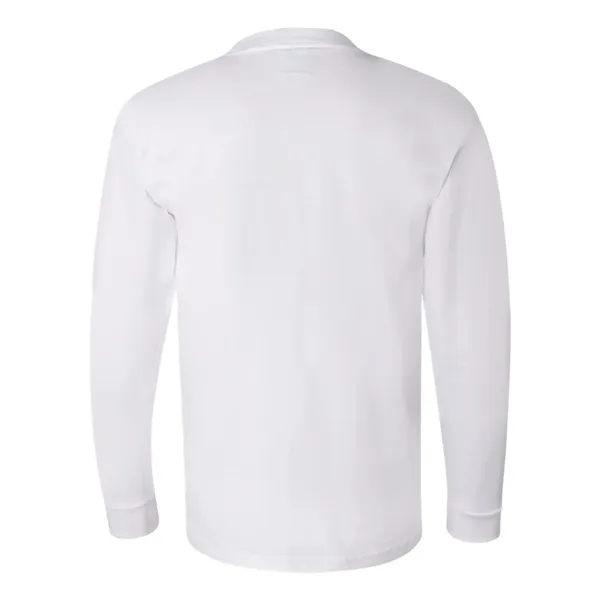 Adult pre-shrunk 100% cotton USA made long sleeve t-shirt. Blank product.... from ASI 84358 S&S Activewear