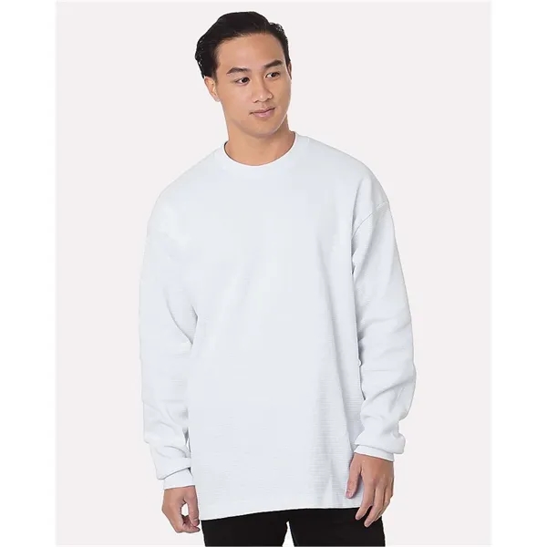 Bayside USA-Made Heavyweight Waffle Knit Thermal... from ASI 84358 S&S Activewear