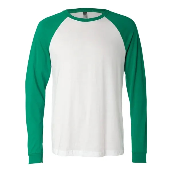 Adult long sleeve raglan baseball t-shirt. Blank product.... from ASI 84358 S&S Activewear