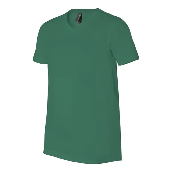 Adult short sleeve v-neck t-shirt with hemmed sleeves. Blank product.... from ASI 84358 S&S Activewear