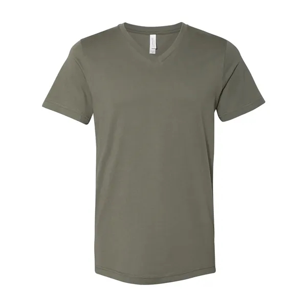 Adult short sleeve v-neck t-shirt with hemmed sleeves. Blank product.... from ASI 84358 S&S Activewear