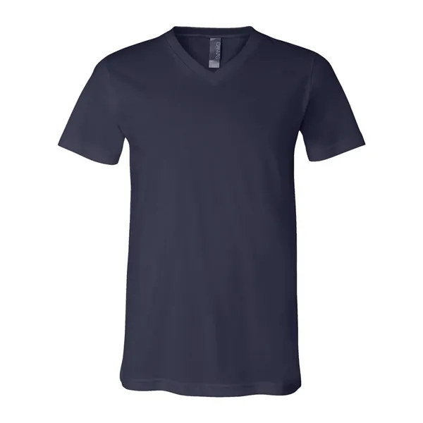 Adult short sleeve v-neck t-shirt with hemmed sleeves. Blank product.... from ASI 84358 S&S Activewear