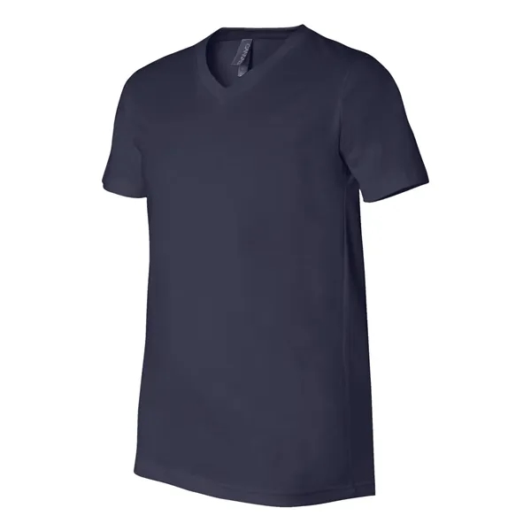 Adult short sleeve v-neck t-shirt with hemmed sleeves. Blank product.... from ASI 84358 S&S Activewear