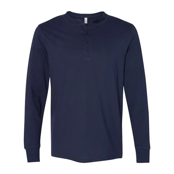 Adult long sleeve 4.2 oz., preshrunk jersey henley. Blank product.... from ASI 84358 S&S Activewear