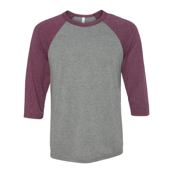 Unisex three-quarter sleeve baseball T-shirt with a retail fit, side seams,... from ASI 84358 S&S Activewear