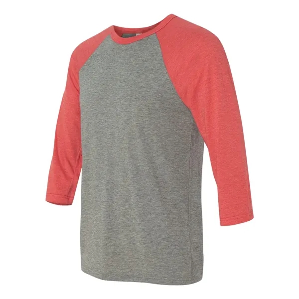Unisex three-quarter sleeve baseball T-shirt with a retail fit, side seams,... from ASI 84358 S&S Activewear