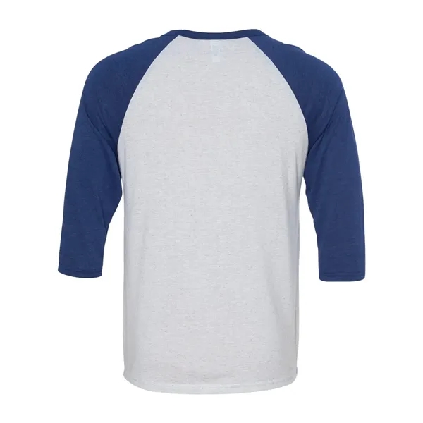 Unisex three-quarter sleeve baseball T-shirt with a retail fit, side seams,... from ASI 84358 S&S Activewear