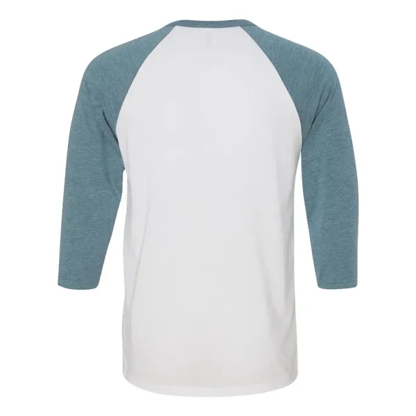 Unisex three-quarter sleeve baseball T-shirt with a retail fit, side seams,... from ASI 84358 S&S Activewear