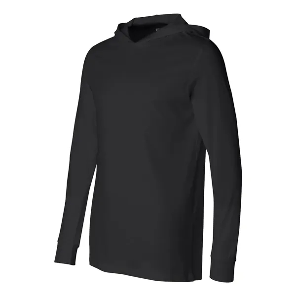 Adult long sleeve jersey hooded t-shirt. Blank product.... from ASI 84358 S&S Activewear