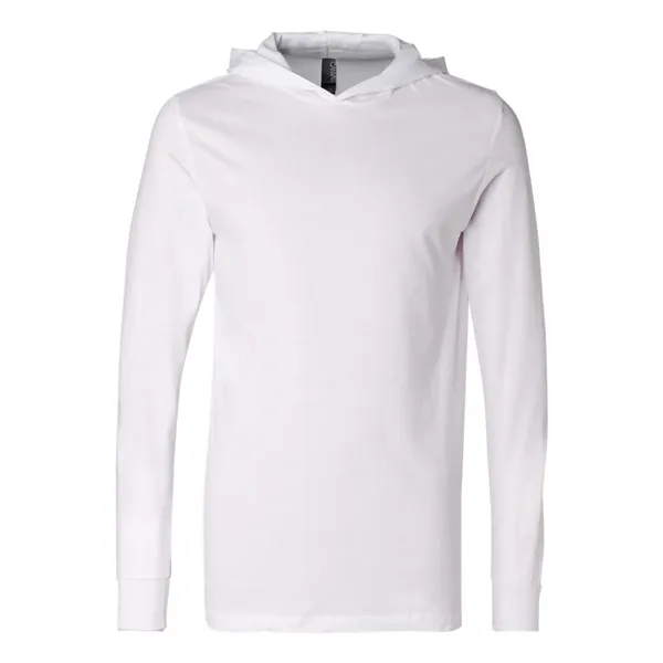 Adult long sleeve jersey hooded t-shirt. Blank product.... from ASI 84358 S&S Activewear