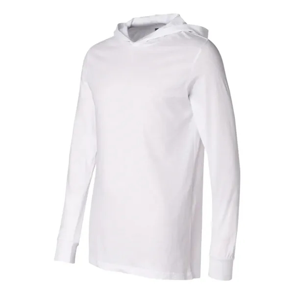 Adult long sleeve jersey hooded t-shirt. Blank product.... from ASI 84358 S&S Activewear