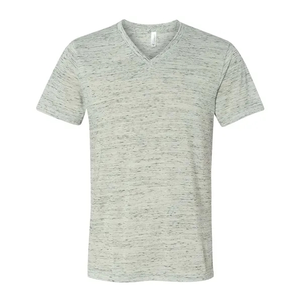 BELLA + CANVAS Unisex Textured Jersey V-Neck Tee... from ASI 84358 S&S Activewear