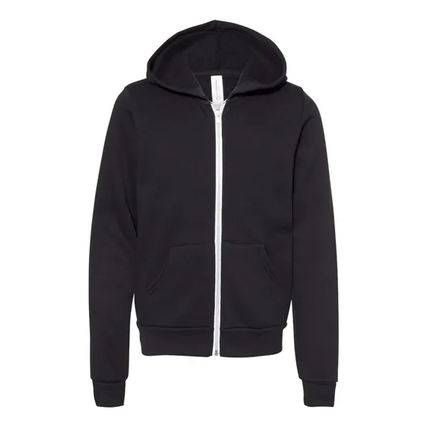 Bella+Canvas Youth Sponge Fleece Full-Zip Hoodie... from ASI 84358 S&S Activewear