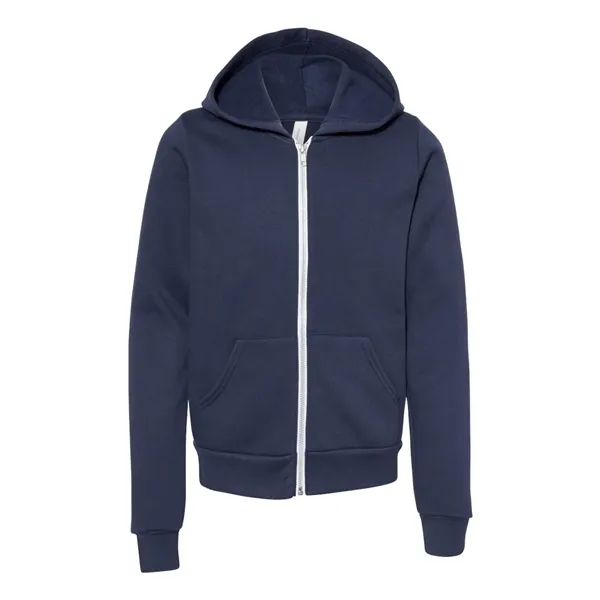 Bella+Canvas Youth Sponge Fleece Full-Zip Hoodie... from ASI 84358 S&S Activewear