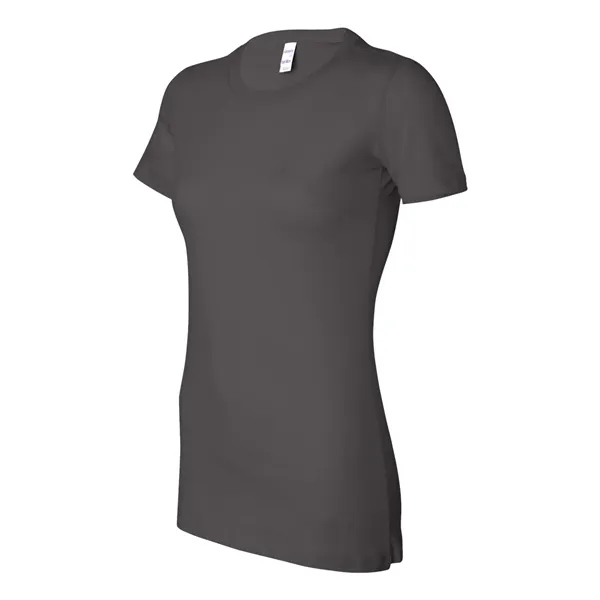 Women's cotton t-shirt with longer length body and shoulder taping. Blank... from ASI 84358 S&S Activewear