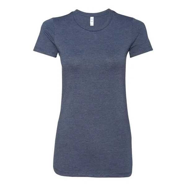 Women's cotton t-shirt with longer length body and shoulder taping. Blank... from ASI 84358 S&S Activewear
