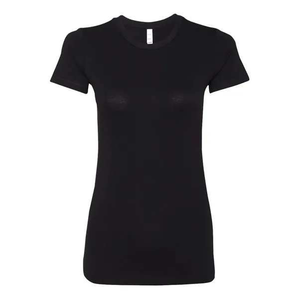 Women's cotton t-shirt with longer length body and shoulder taping. Blank... from ASI 84358 S&S Activewear