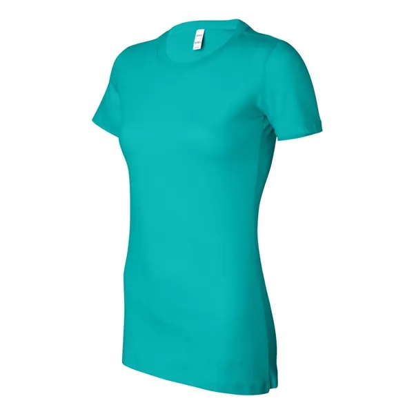Women's cotton t-shirt with longer length body and shoulder taping. Blank... from ASI 84358 S&S Activewear