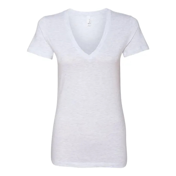 Women's jersey t-shirt with deep v-neck. Blank product.... from ASI 84358 S&S Activewear